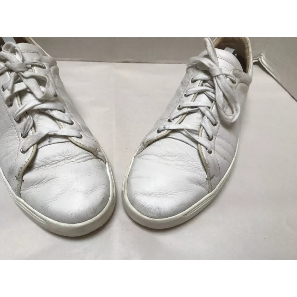 Rag & Bone White Leather Sneakers Sz 9.1/2 - Picture 10 of 12